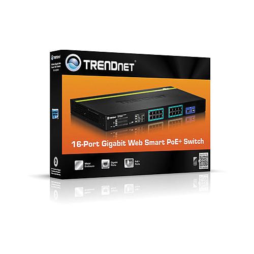 TRENDnet TPE-1620WS v1.0R 16-Port Gigabit Web Smart PoE Switch