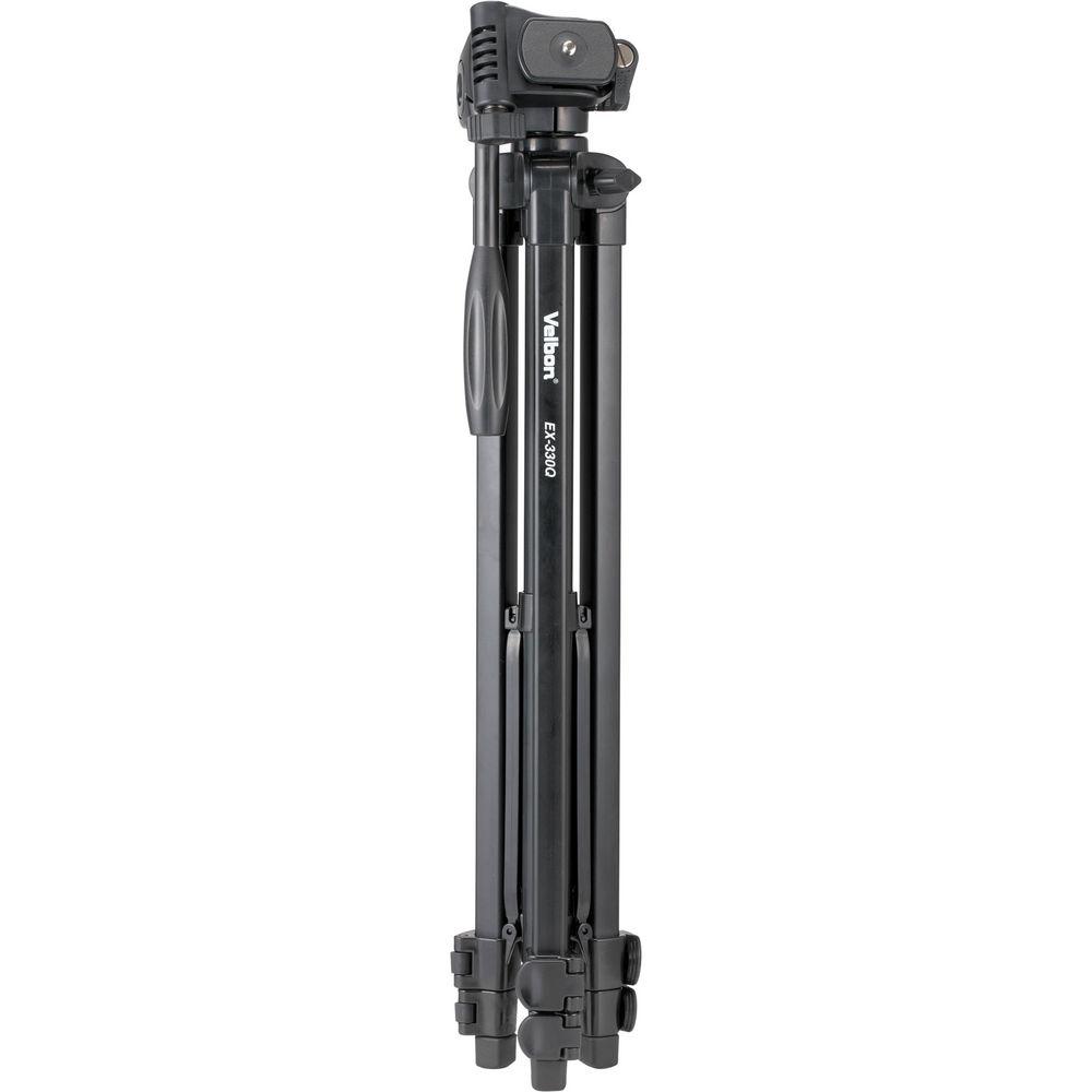 Velbon EX-330Q Tripod with 3-Way, Pan-and-Tilt Head