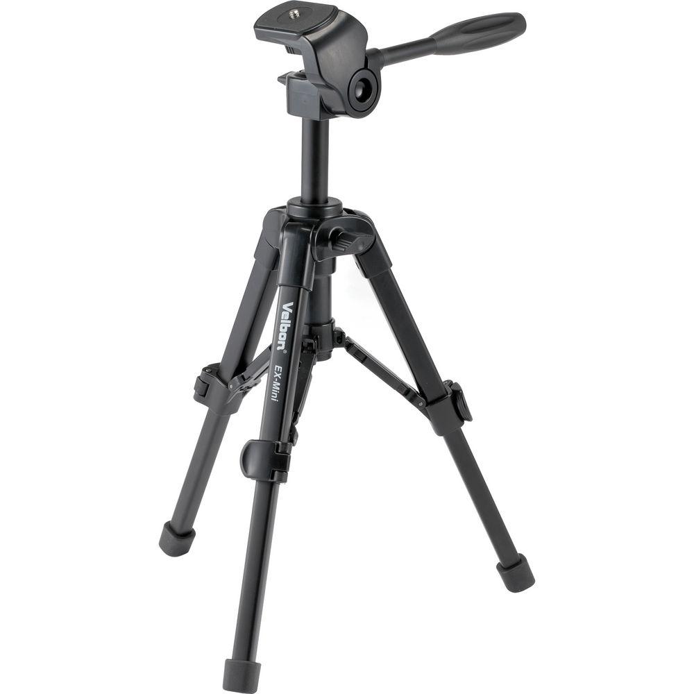 Velbon EX-Mini Aluminum Tabletop Tripod with 2-Way Pan Tilt Head