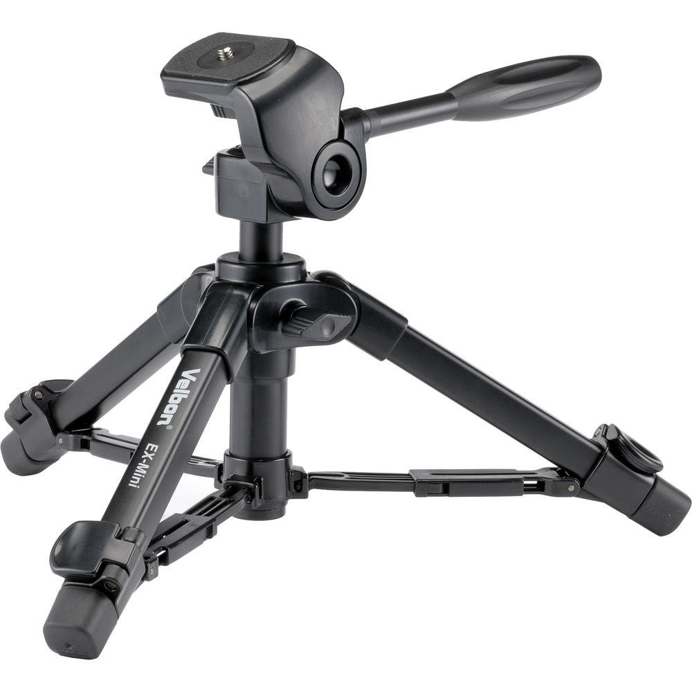 Velbon EX-Mini Aluminum Tabletop Tripod with 2-Way Pan Tilt Head