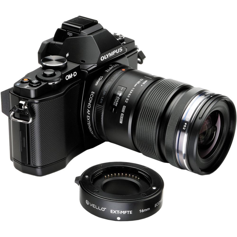 Vello Econo Auto Focus Extension Tube Set for Micro Four Thirds Mount