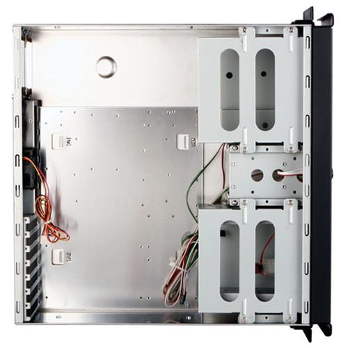 iStarUSA D-300AS 3U Compact Stylish Aluminum Rackmount Chassis with Black Bezel