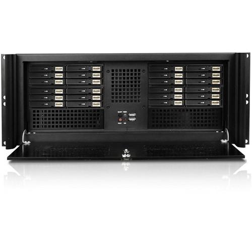 iStarUSA D Value Series D-416-4B126SA 4U Compact Stylish Rackmount Chassis for 24 x 2.5" Hotswap Drives PS2 PSU