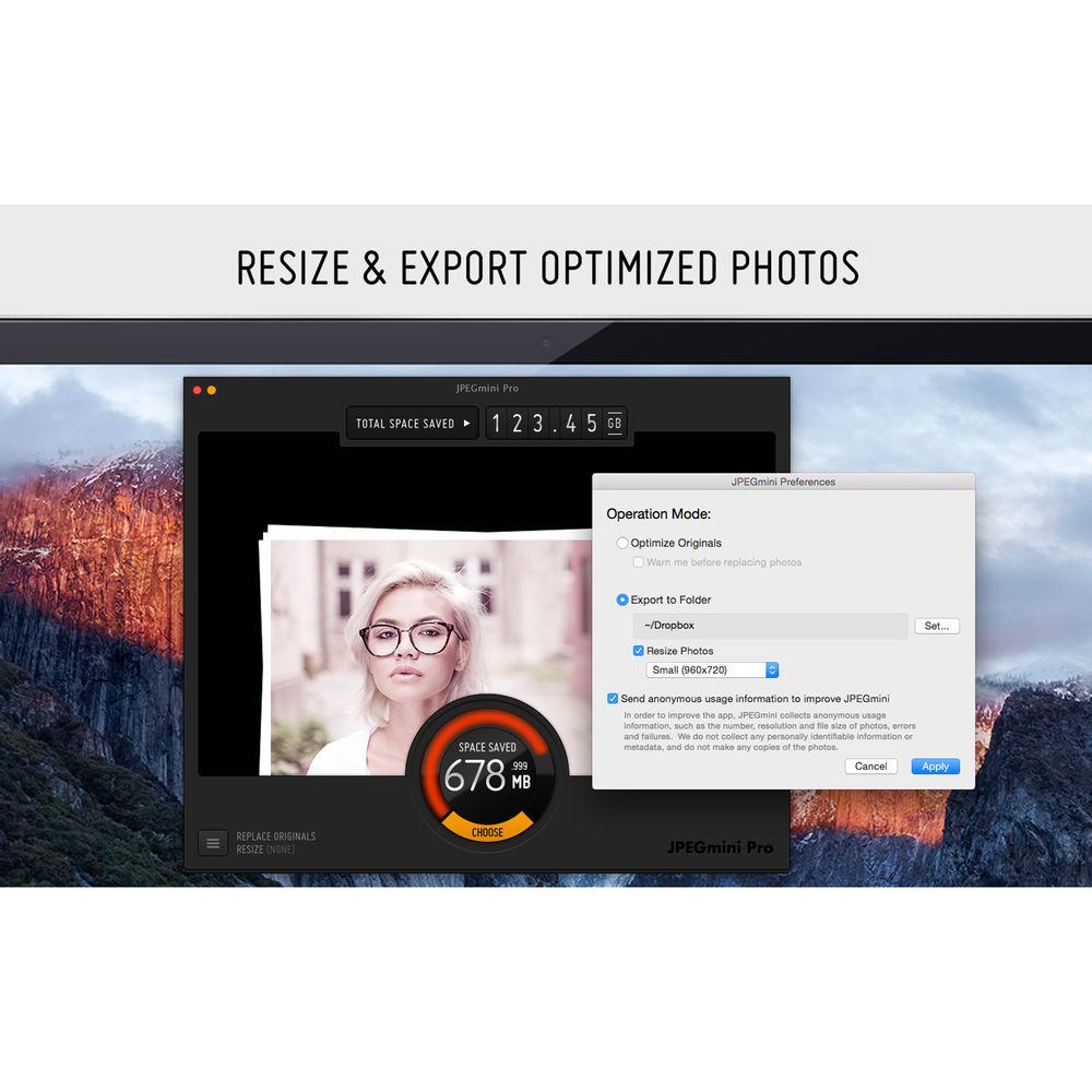 JPEGmini Pro Photo Optimization Software