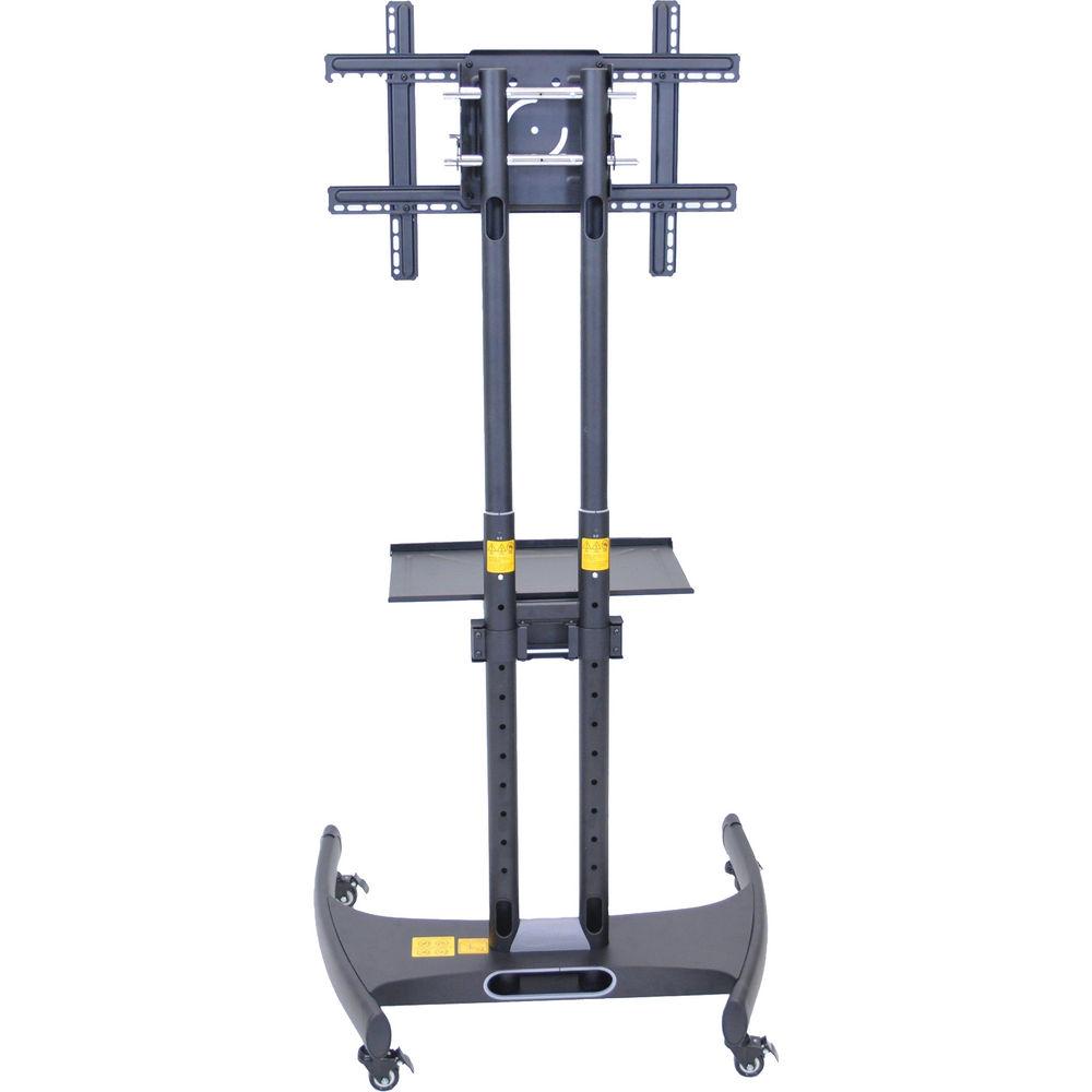 Luxor FP2500 Adjustable Height LCD TV Stand and Mount with Accessory Shelf