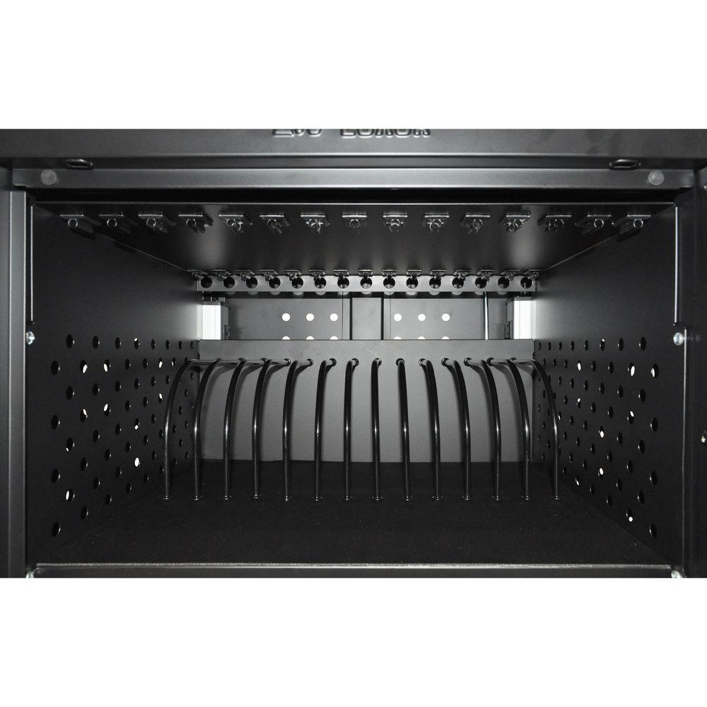 Luxor LLTM30-B 30 Tablet Chromebook Charging Rolling Cart