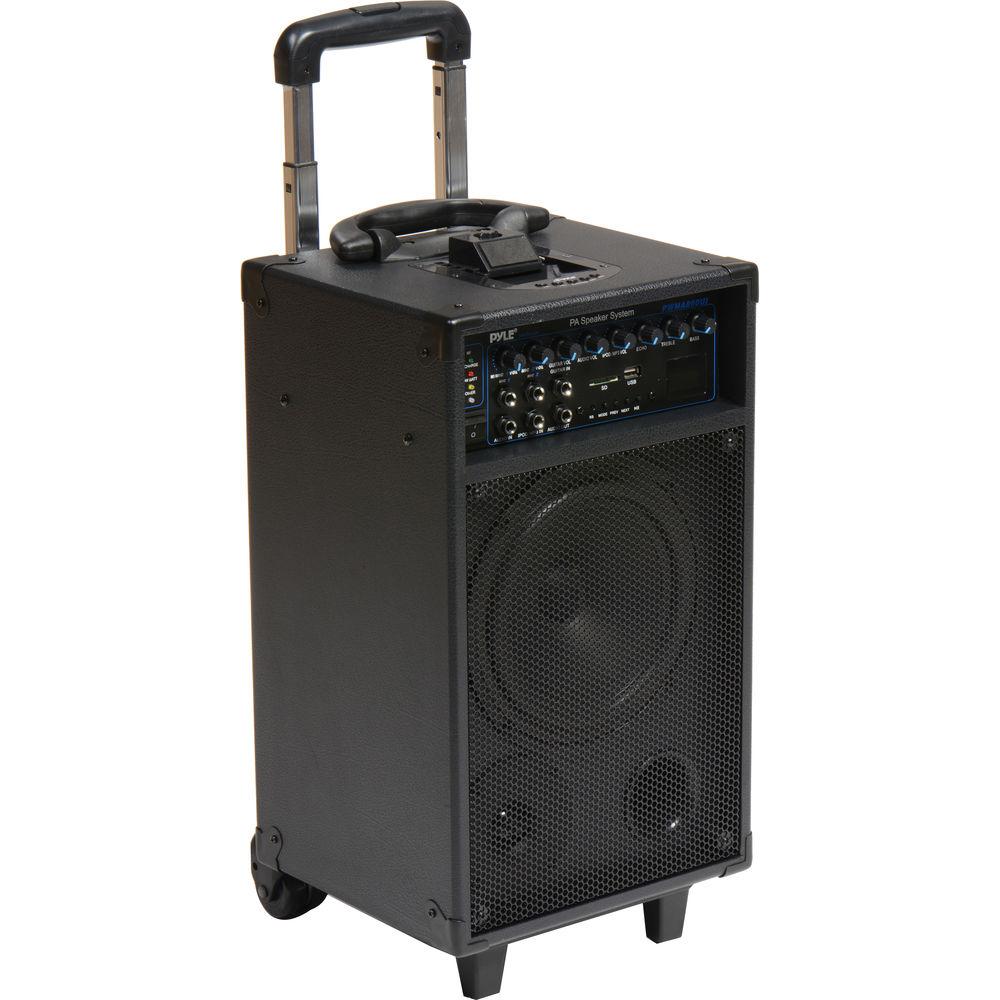 Pyle Pro PWMA890UI 500W Dual-Channel Wireless Portable PA System