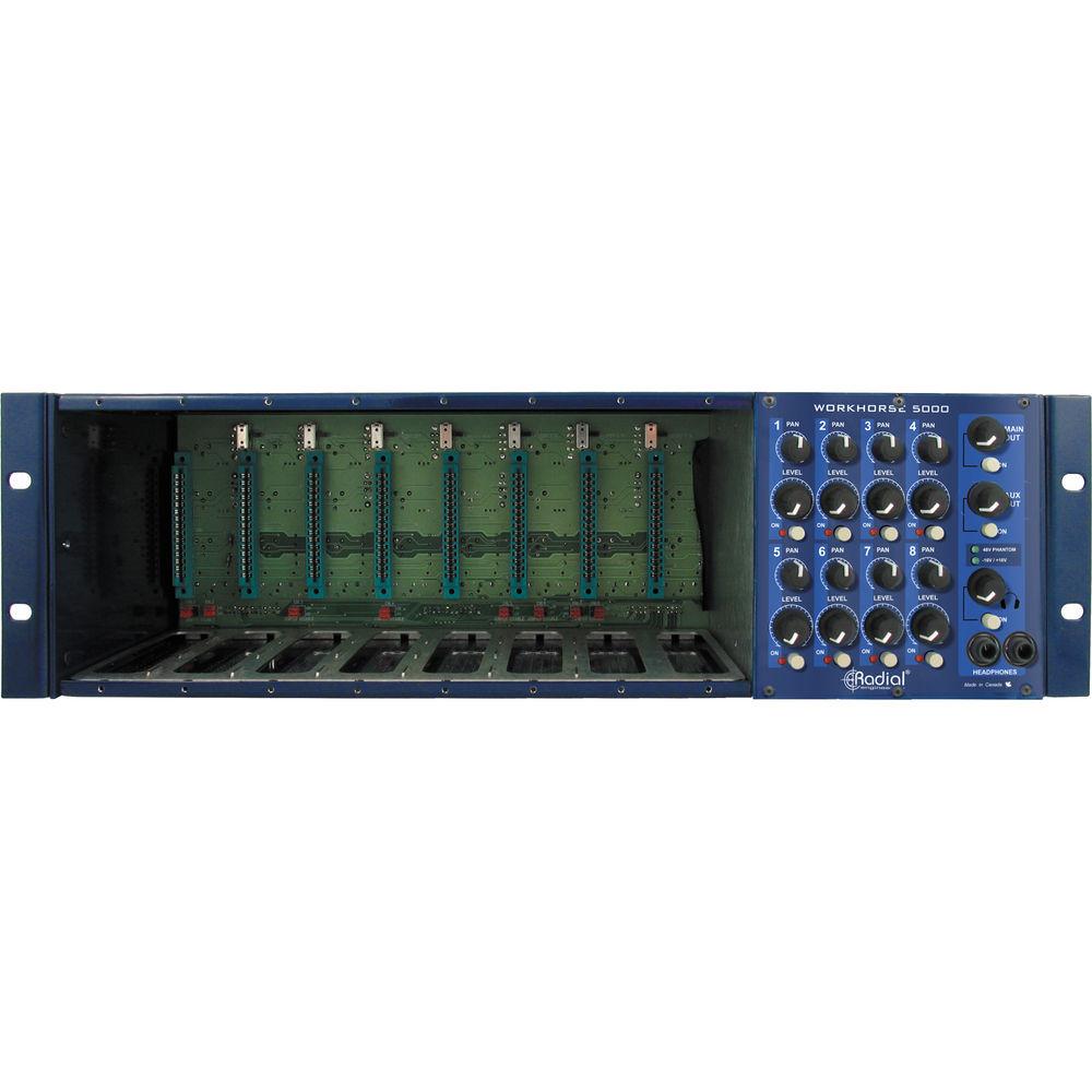 Radial Engineering 500 Series Workhorse 8-Module Rack with 8-Channel Mixer