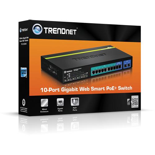TRENDnet TPE-1020WS v1.0R 10-Port Gigabit Web Smart PoE Switch