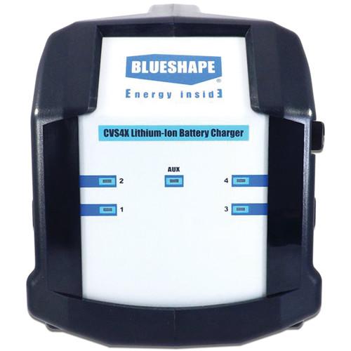 BLUESHAPE 4-Channel Charger & Monitoring Utility for V-Mount Lithium-Ion Batteries