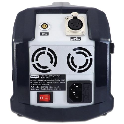 BLUESHAPE 4-Channel Charger & Monitoring Utility for V-Mount Lithium-Ion Batteries