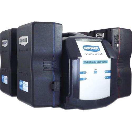 BLUESHAPE 4-Channel Charger & Monitoring Utility for V-Mount Lithium-Ion Batteries