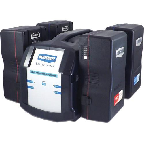 BLUESHAPE 4-Channel Charger & Monitoring Utility for V-Mount Lithium-Ion Batteries