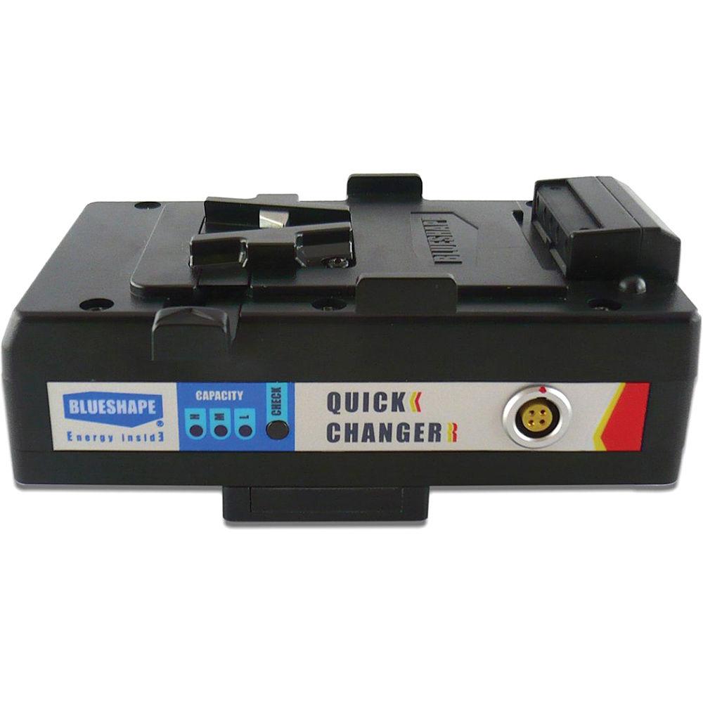 BLUESHAPE Gold-Mount to V-Mount Hot Swap Adapter