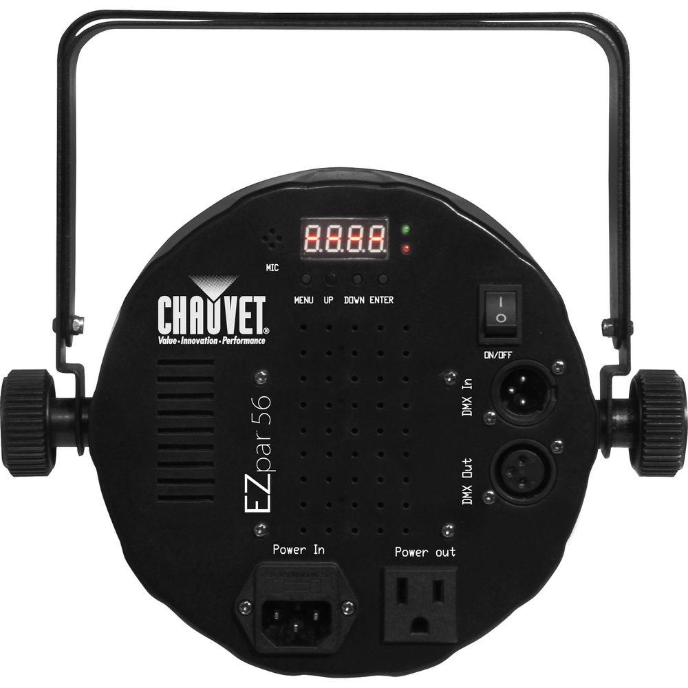 CHAUVET DJ EZpar 56 Washlight with Power Cord and Infrared Remote Control