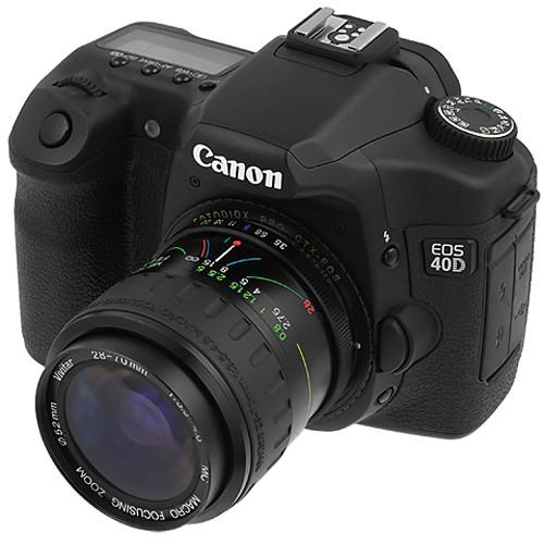 FotodioX Pro Lens Mount Adapter for Contax Yashica Lens to Canon EF-Mount Camera with Dandelion Focus Confirmation Chip