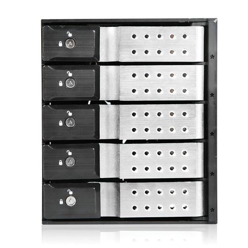 iStarUSA 3x 5.25" to 5x 3.5" Trayless SAS SATA 6.0 Gb s Hot-Swap Cage