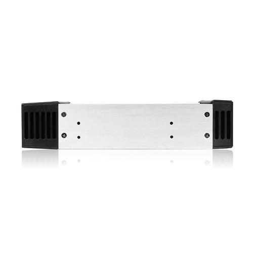 iStarUSA 5.25" to 1 x 3.5" Trayless SATA SAS Hot-Swap Cage Silver