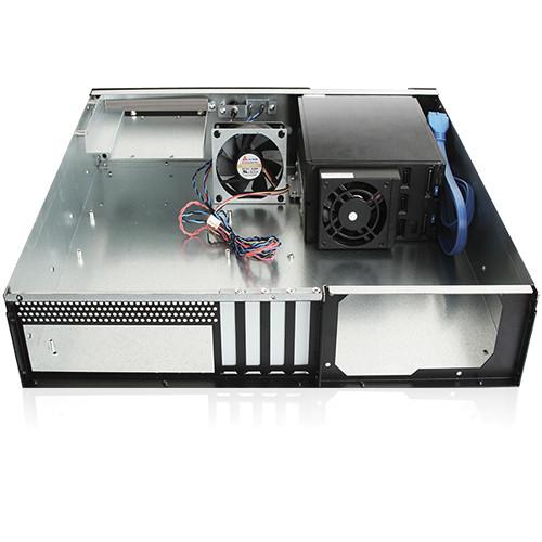 iStarUSA D-230HB-T 2U Compact 3 x 3.5" Bay Hotswap microATX Rackmount Chassis