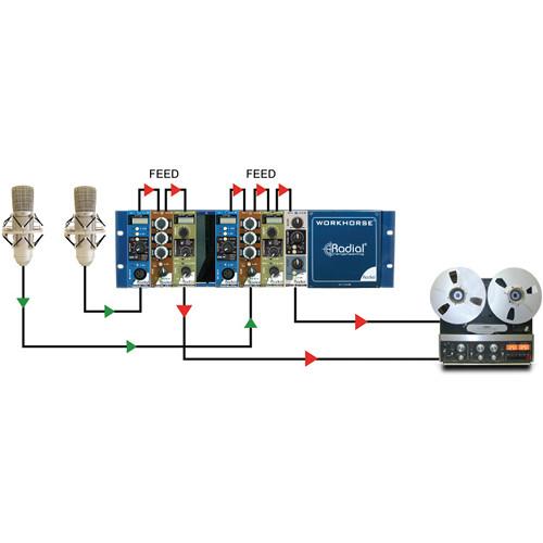 Radial Engineering 500 Series WR-8 Workhorse 8-Slot Power Rack