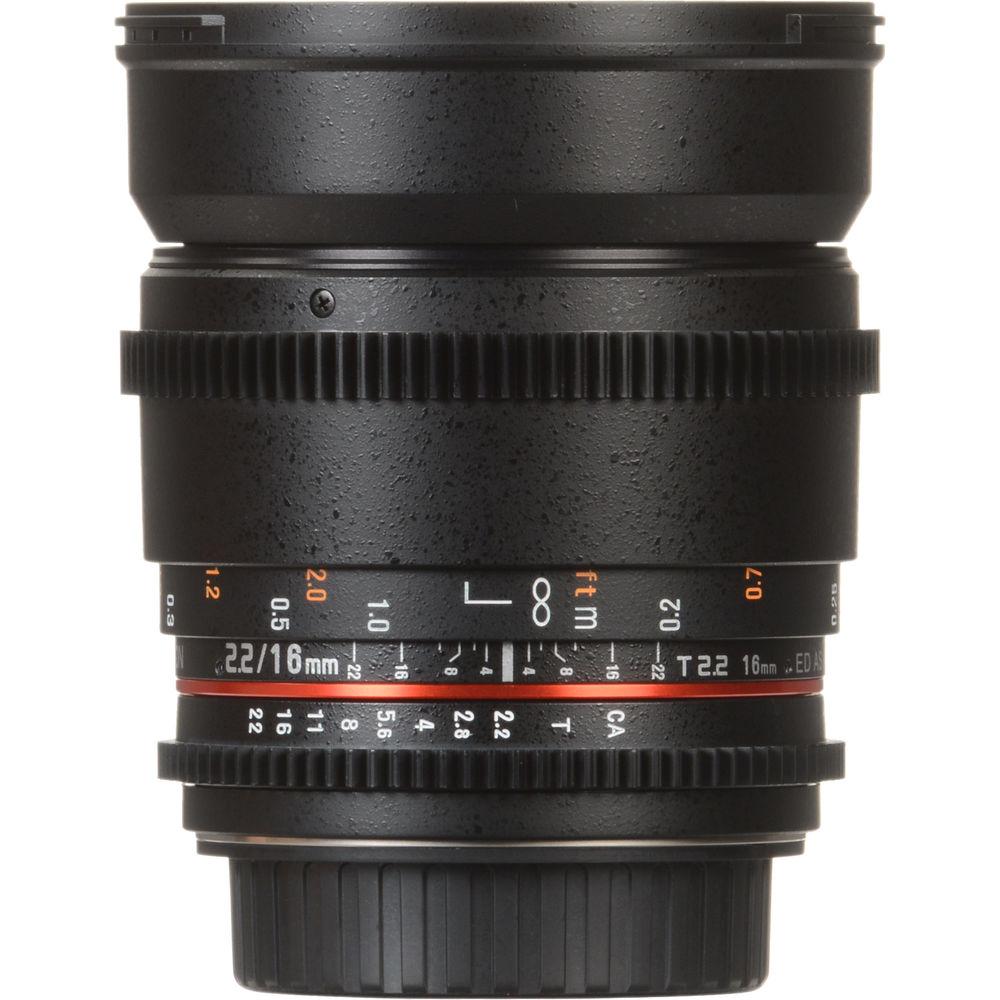 Rokinon 16mm T2.2 Cine Lens for Canon EF