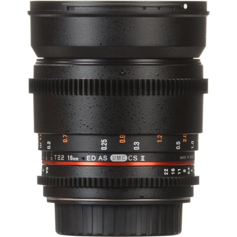 Rokinon 16mm T2.2 Cine Lens for Canon EF