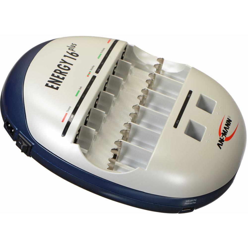 Ansmann ENERGY 16 PLUS Charger for NiMH or NiCd Batteries