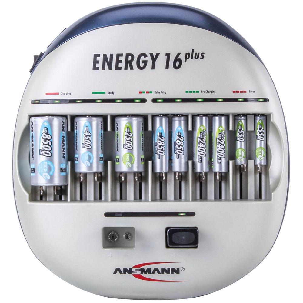 Ansmann ENERGY 16 PLUS Charger for NiMH or NiCd Batteries