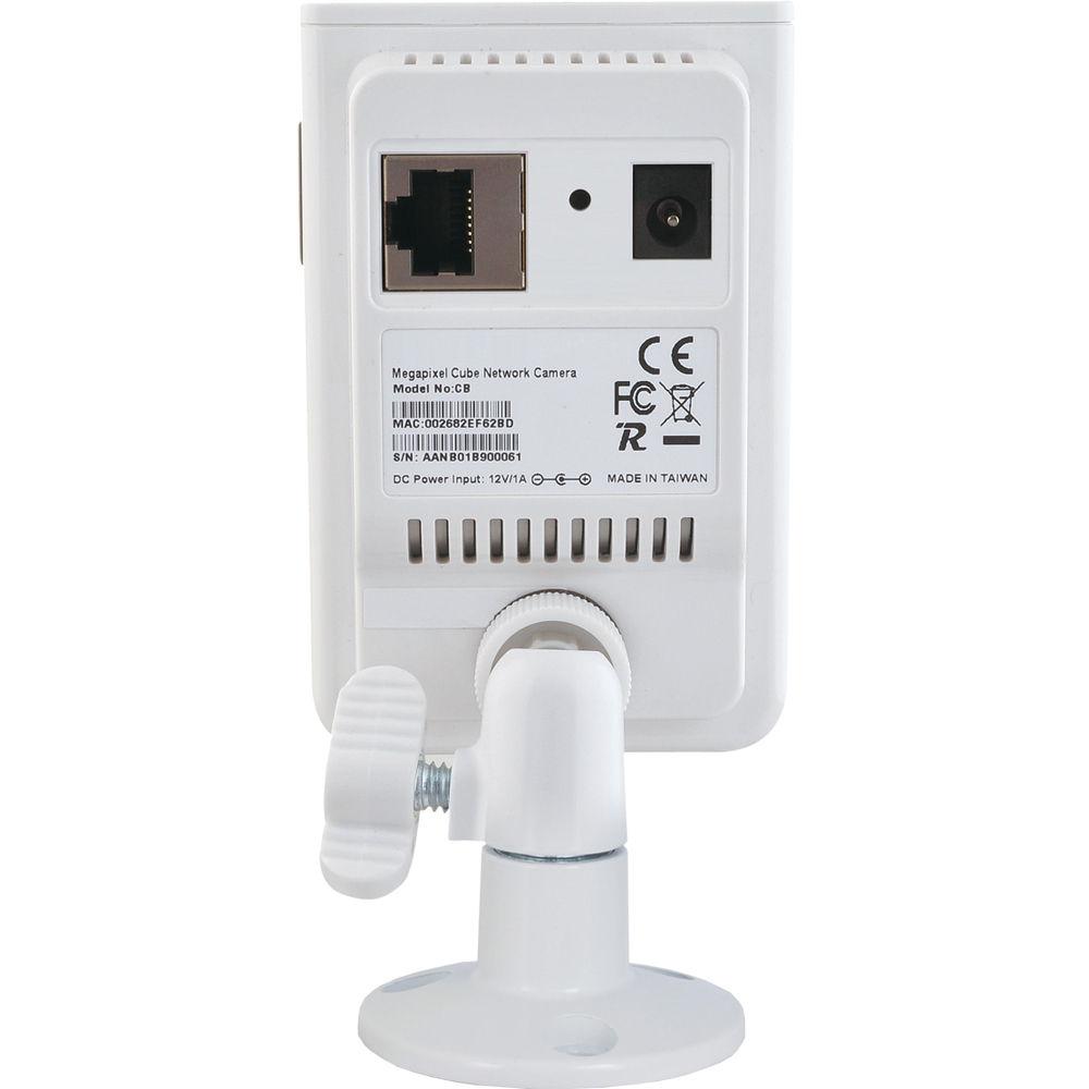 Brickcom CB-100A Series 1MP Indoor Compact Cube Network Camera with 1-Way Audio & 3.6mm Fixed Lens