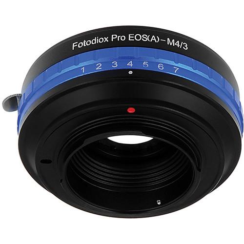 FotodioX Canon EF Pro Lens Adapter with Built-In Iris Control for Micro Four Thirds Cameras
