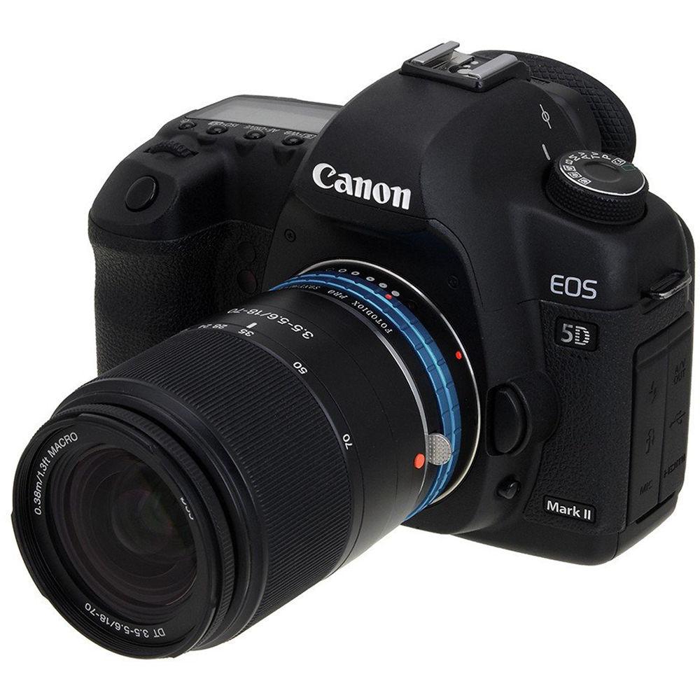 FotodioX Pro Lens Mount Adapter for Sony A Lens to Canon EF-Mount Camera