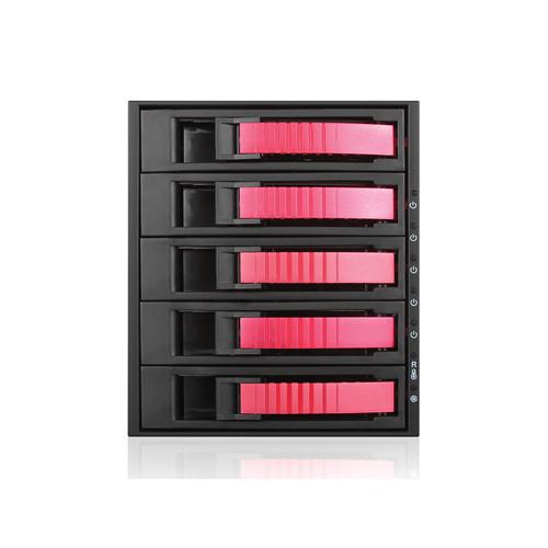 iStarUSA BPU-350SATA 3 x 5.25" to 5 x 3.5" Bay SAS SATA 6.0 Gb s Hot-Swap Cage