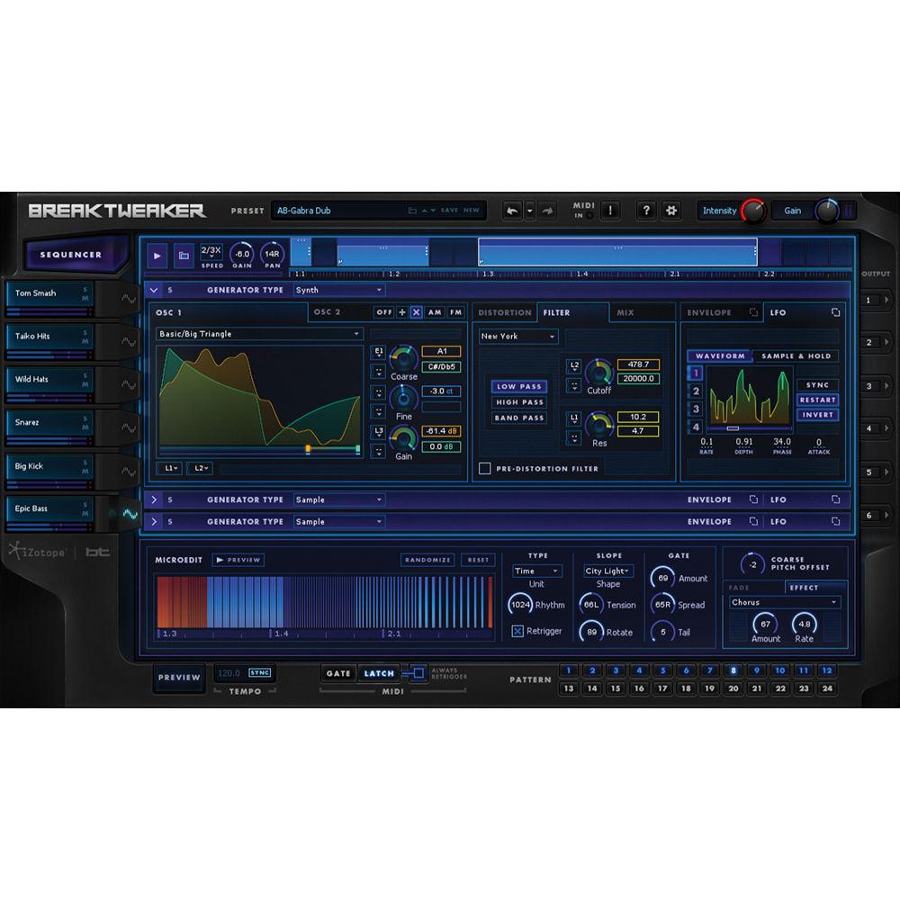 iZotope BreakTweaker - Drum Sculpting and Beat Sequencing Virtual Instrument