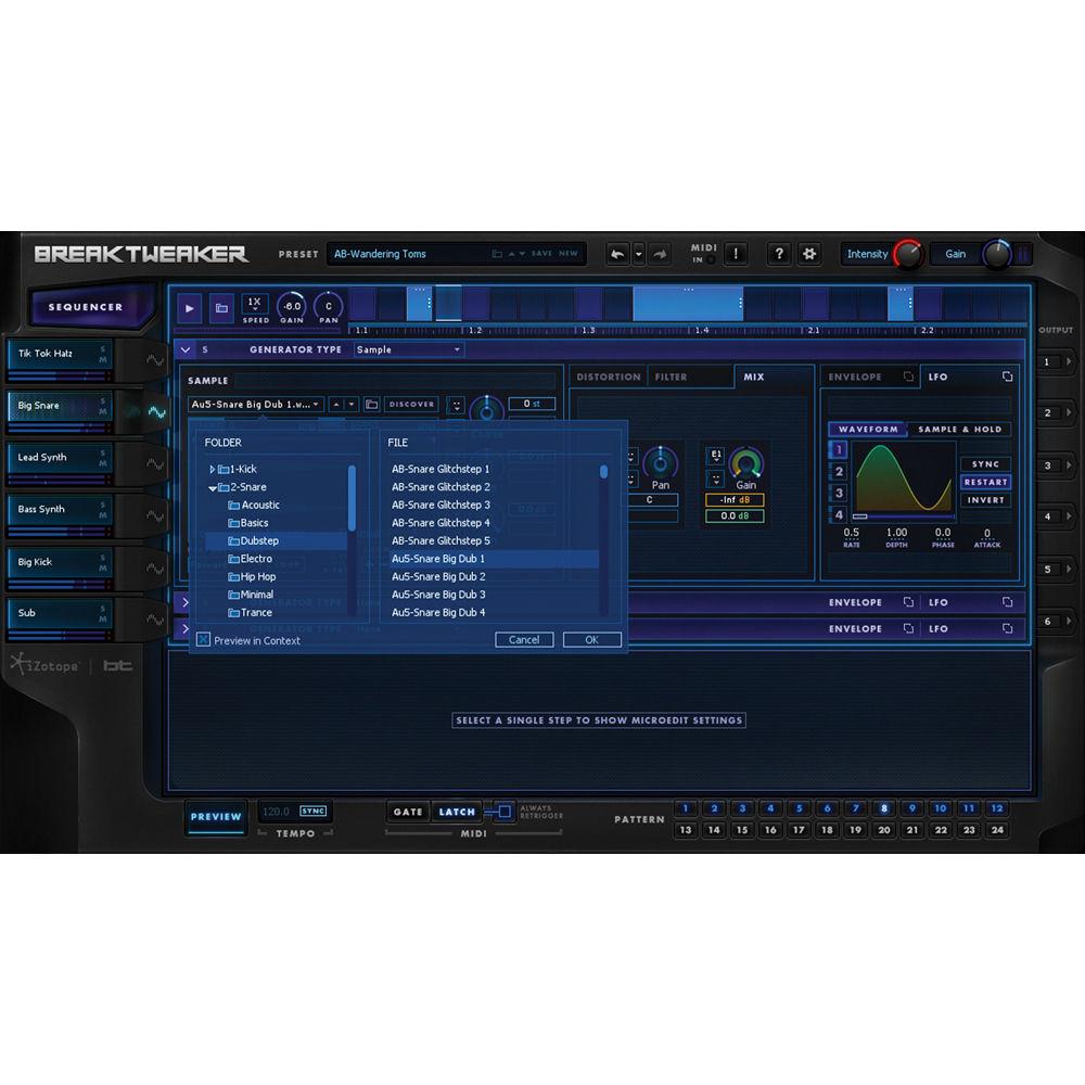 iZotope BreakTweaker - Drum Sculpting and Beat Sequencing Virtual Instrument