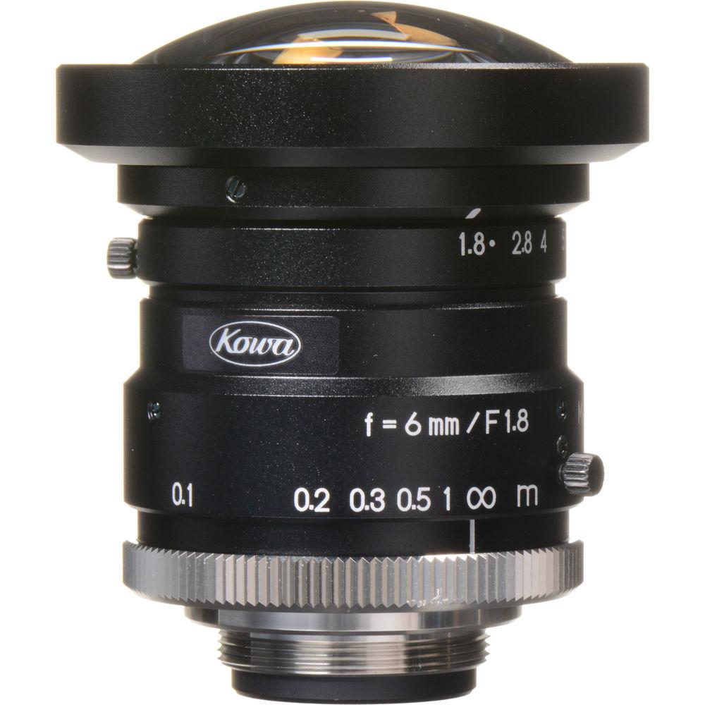 Kowa C-Mount 6mm f 1.8-16 1" HC Series Fixed Lens