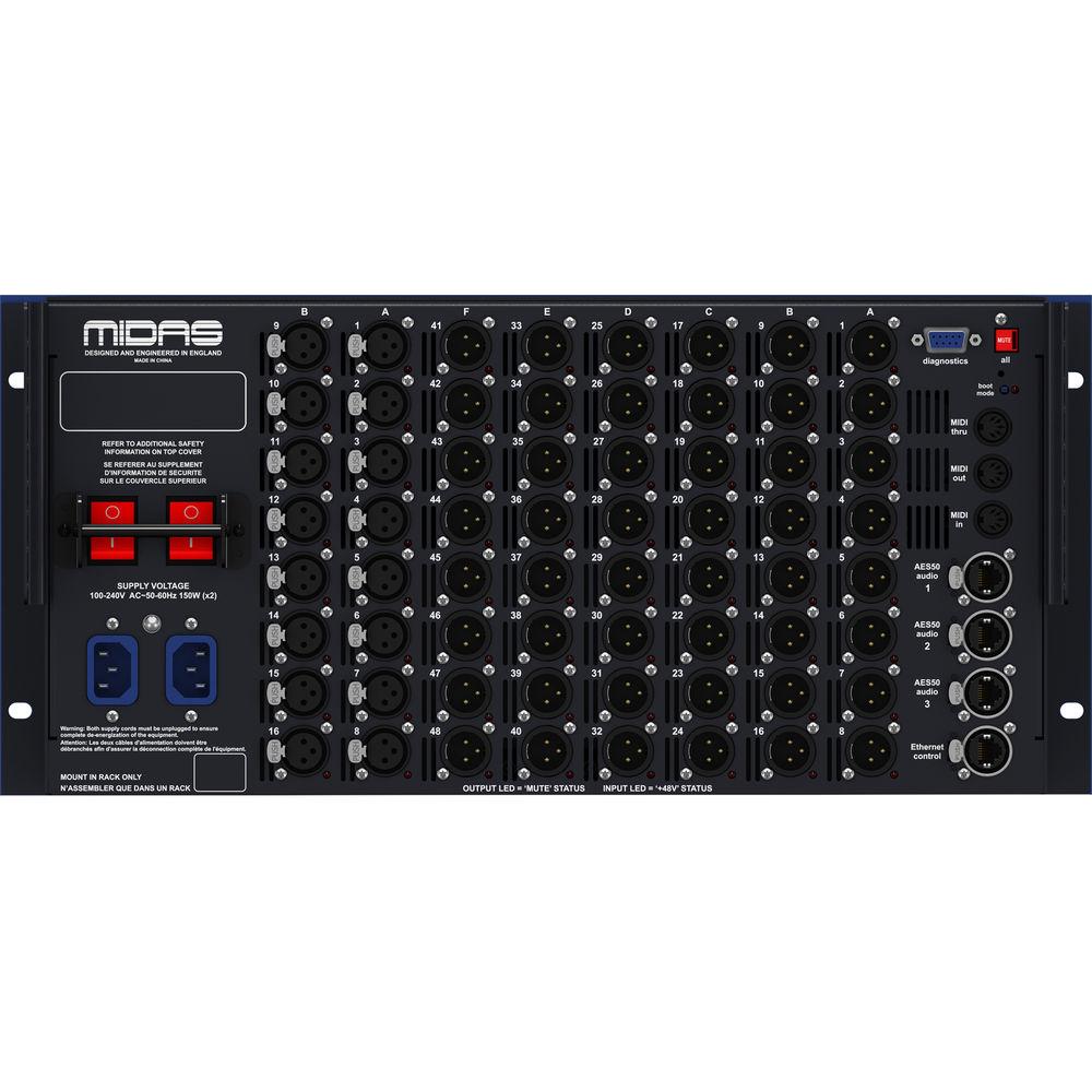 Midas DL252 - 16 x 48 Fixed Format I O Unit