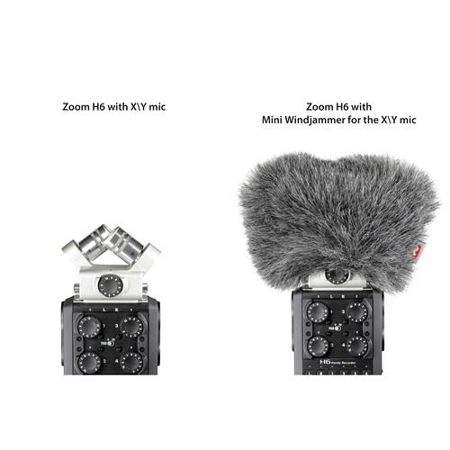 Rycote Mini Windjammer Combo Set for Zoom H6 Mid-Side and X Y Capsules