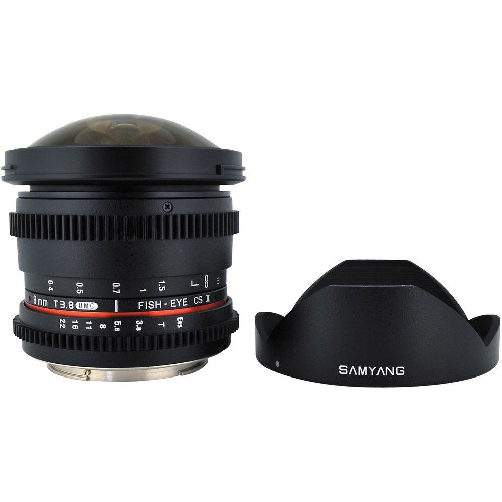 Samyang 8mm T3.8 UMC Fish-Eye CS II Lens