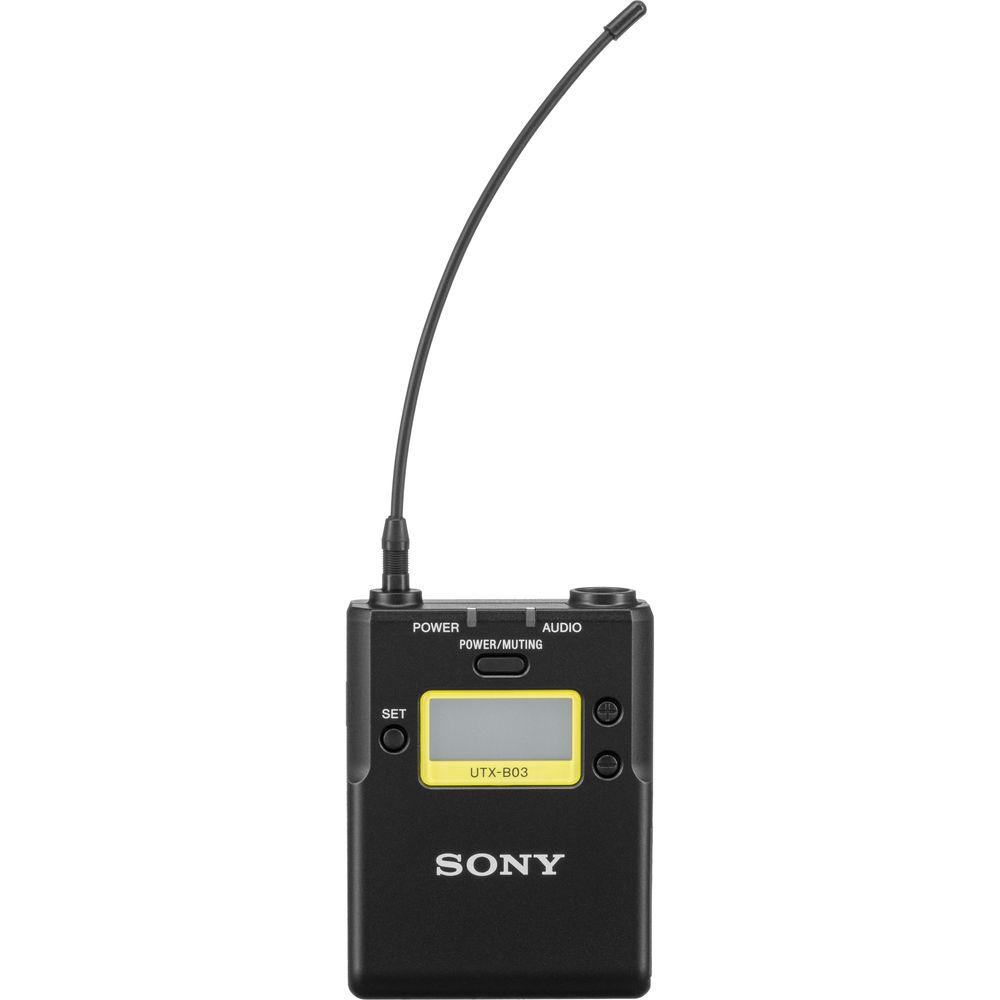 Sony UTX-B03 Integrated Digital Wireless Bodypack Transmitter with Lavalier Microphone
