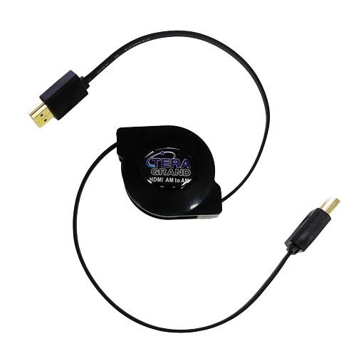 Tera Grand HDMI A Male to HDMI A Male Retractable Cable