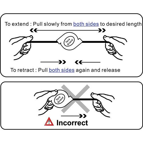 Tera Grand HDMI A Male to HDMI A Male Retractable Cable