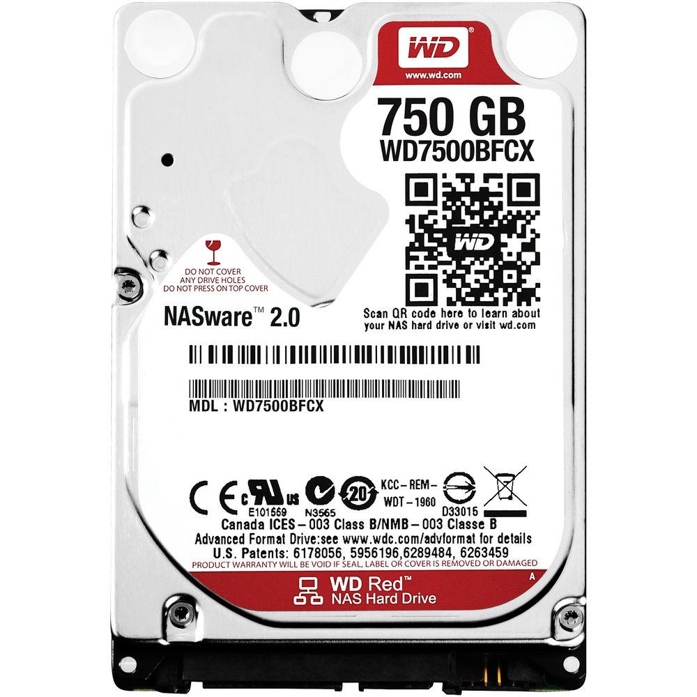 WD 750GB Red 5400 rpm SATA III 2.5" Internal NAS HDD