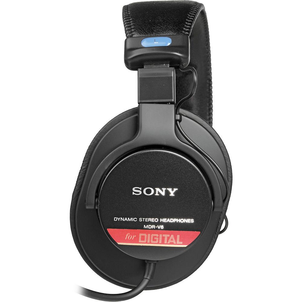 Sony MDR-V6 Closed Back Stereo Studio Headphones, Sony, MDR-V6, Closed, Back, Stereo, Studio, Headphones
