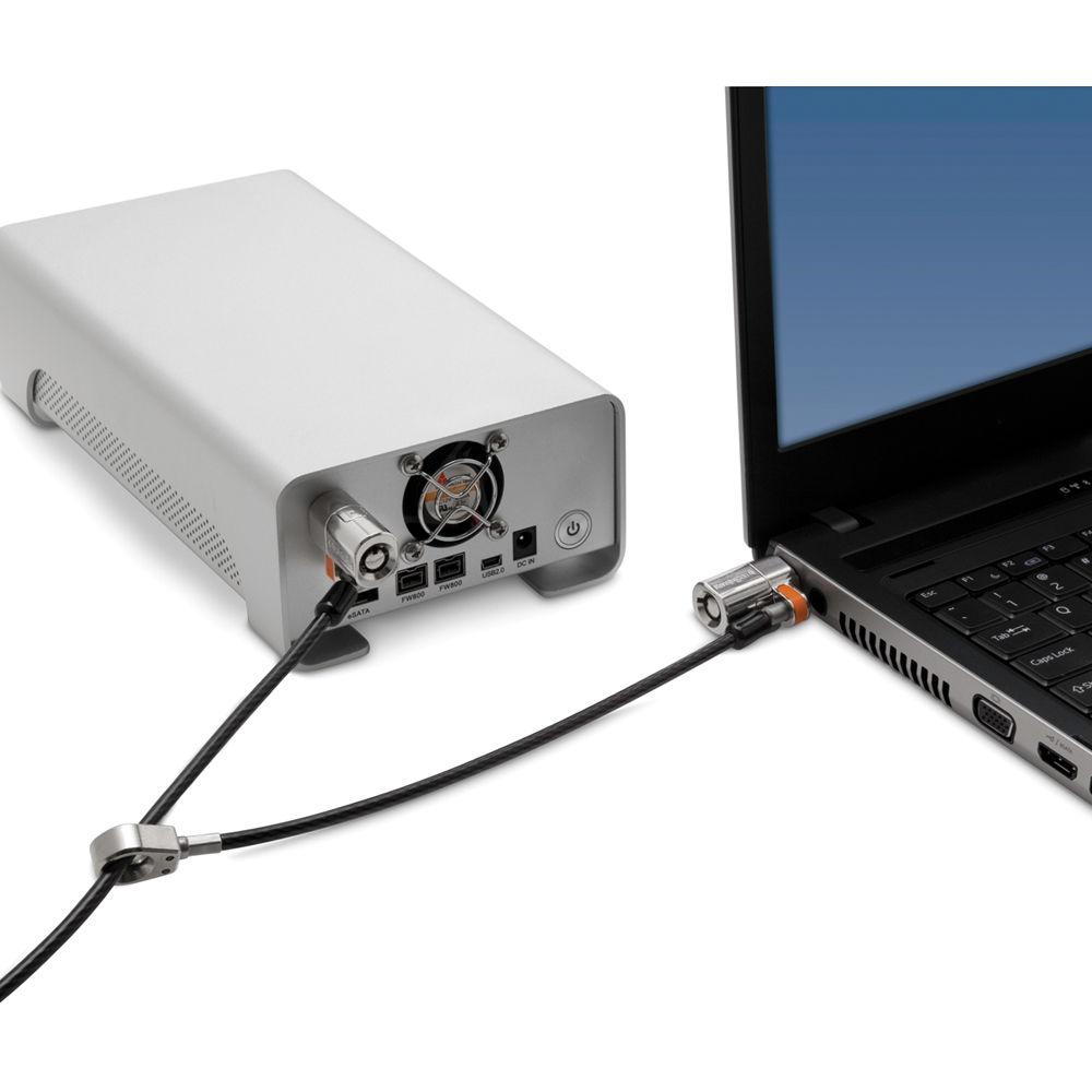 Kensington ClickSafe Round Keyed Twin Laptop Lock Master Keyed