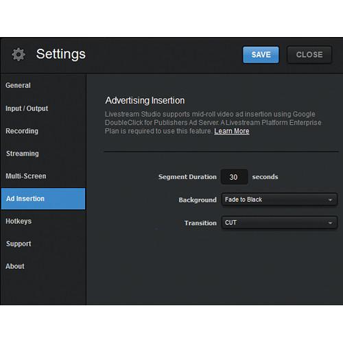 Livestream Enterprise Platform Plan