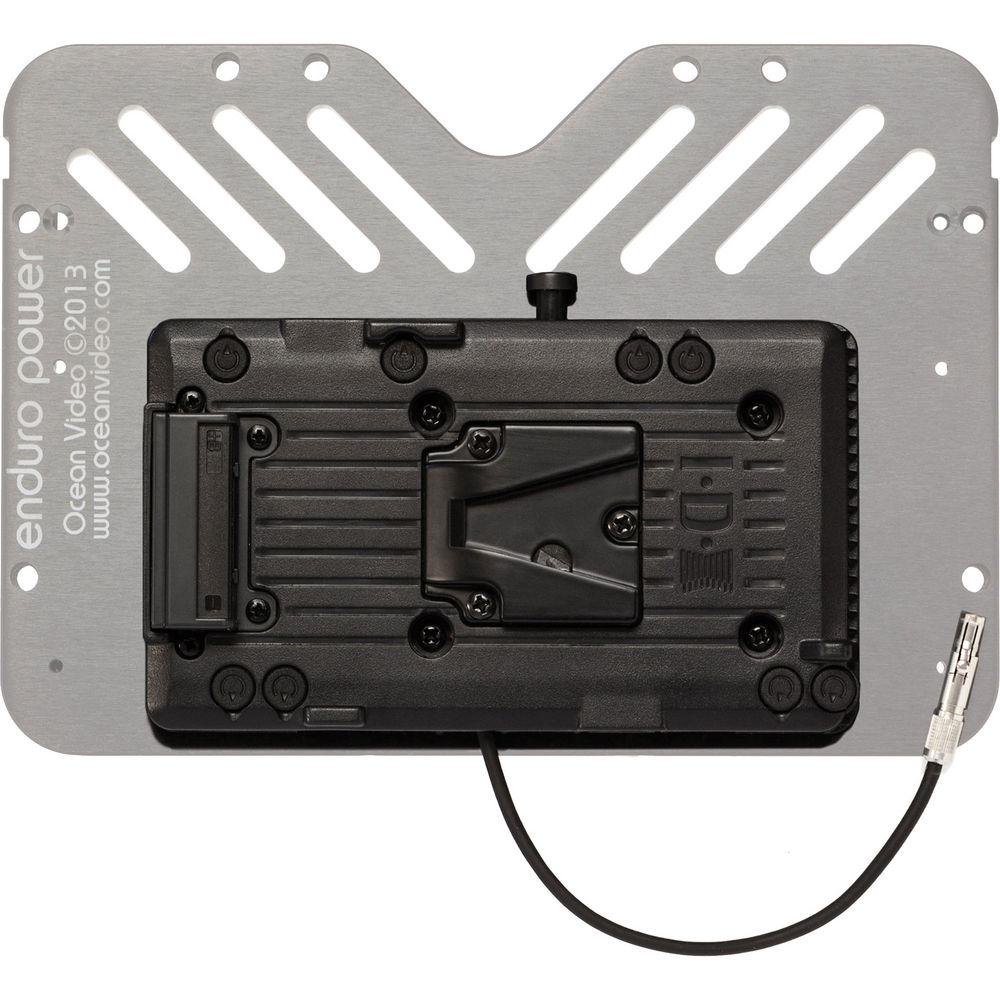 Ocean Video IDX V-Lock Battery Plate for EnduroPower with Odyssey7 Power Cable