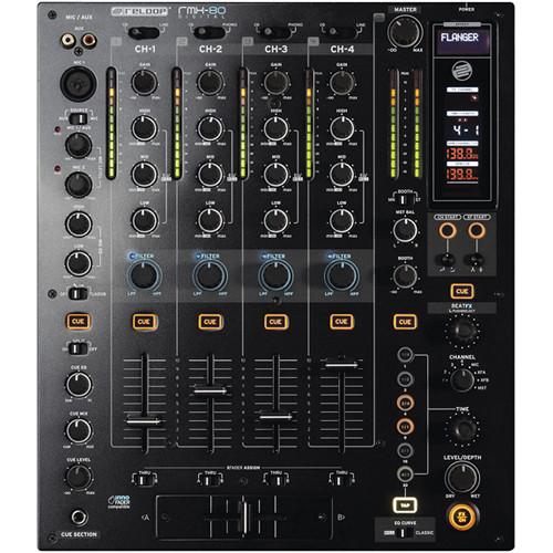Reloop RMX-80 Digital 4 1 Channel DJ Mixer with Built-in EFX