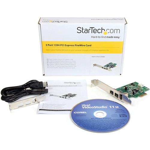 StarTech 3-Port FireWire 800 400 PCIe Card Adapter