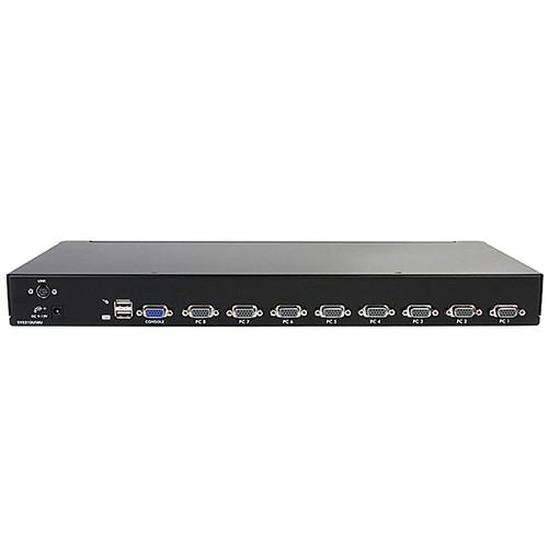 StarTech 8-Port 1U Rackmount USB KVM Switch Kit with OSD and Cables