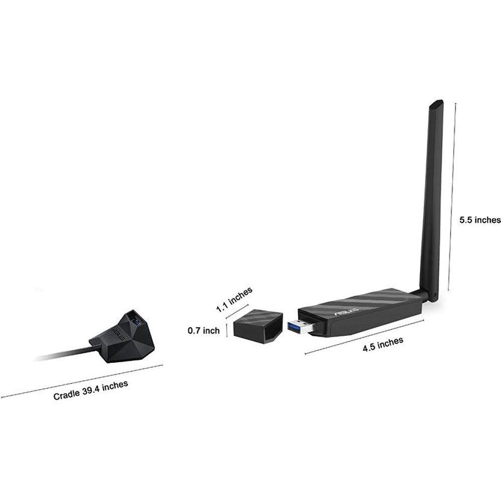 ASUS USB-AC56 Dual-Band Wireless-AC1300 USB 3.1 Gen 1 Wi-Fi Adapter